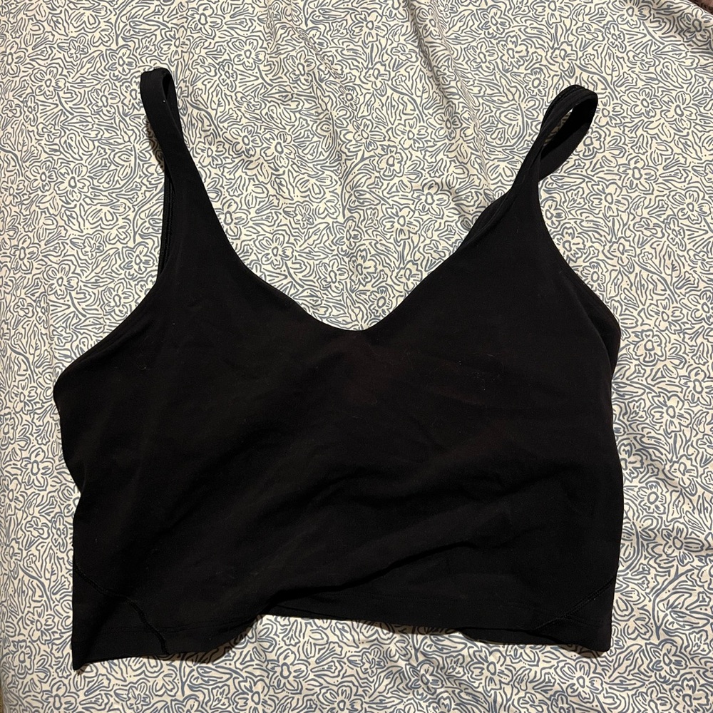 black lululemon align tank